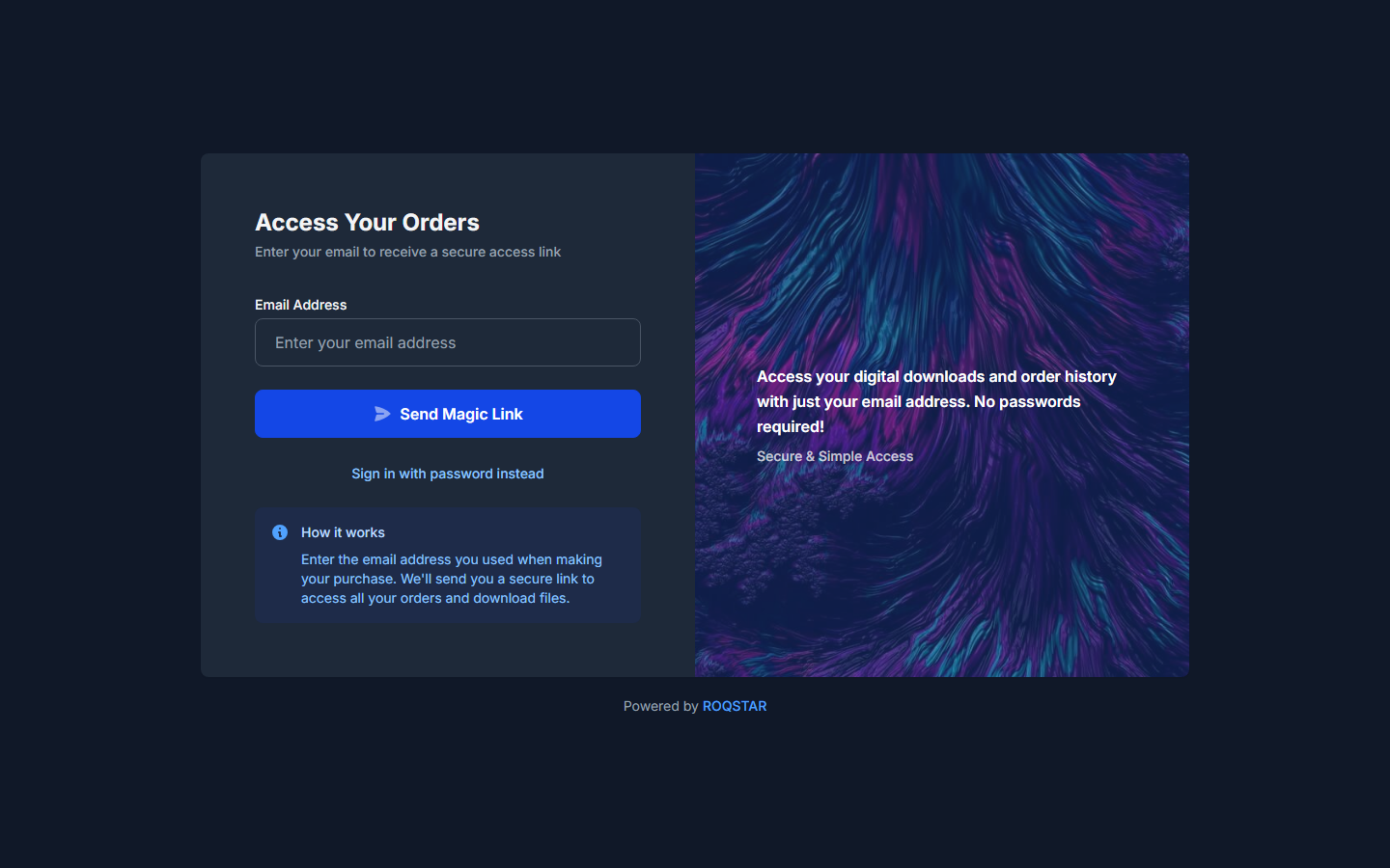 Register page with resend link.